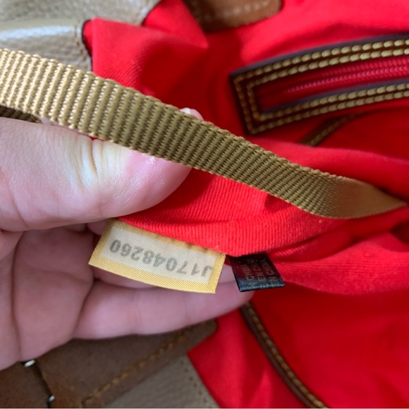 Dooney & Bourke Brown Leather Tote with Gold Accents - Picture 8 of 13